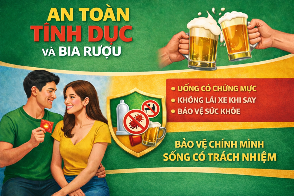 AN TOÀN TÌNH DỤC VÀ BIA RƯỢU