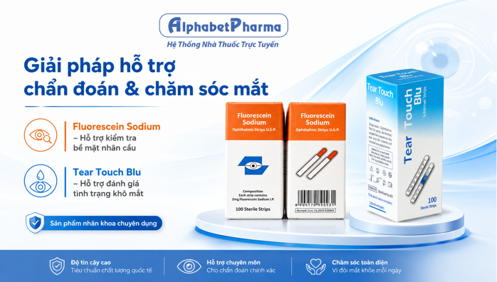 Bộ đôi que thử hỗ trợ thăm khám nhãn khoa chuyên sâu