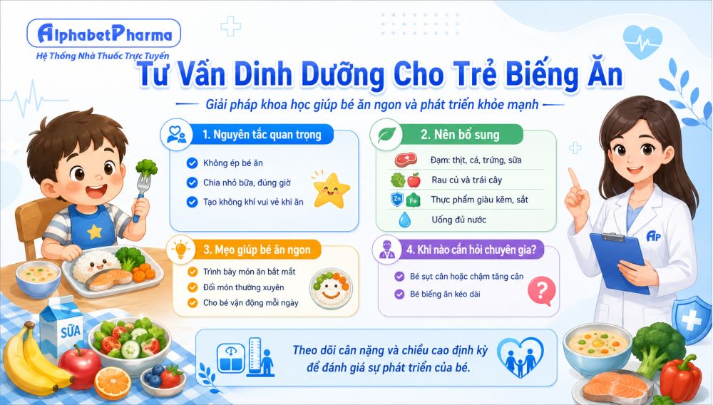 DINH DƯỠNG CHO TRẺ BIẾNG ĂN