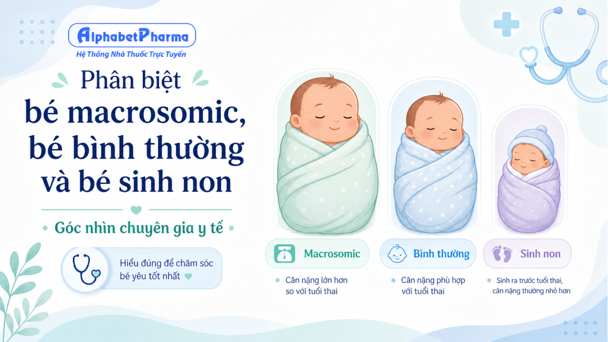 Phân biệt bé macrosomic, bé bình thường và bé sinh non dưới góc nhìn chuyên gia y tế