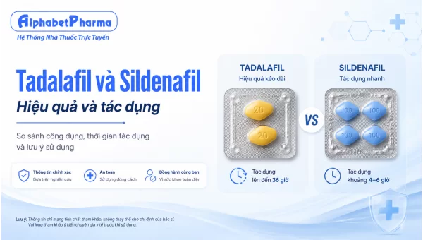 Tadalafil và Sildenafil - Hiệu quả và tác dụng