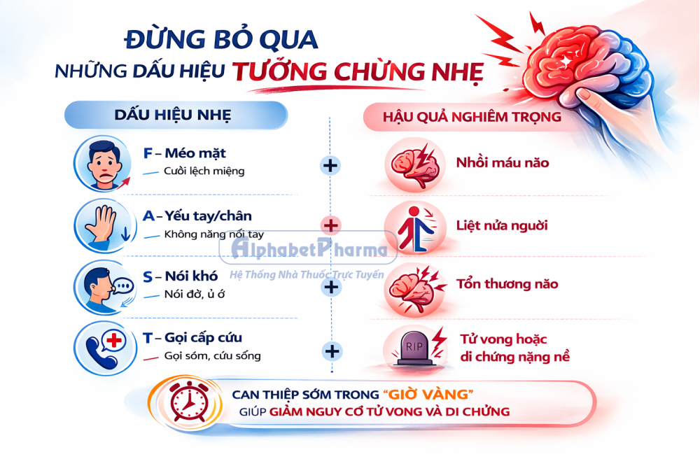  TRIỆU CHỨNG BÁO HIỆU TAI BIẾN MẠCH MÁU NÃO (ĐỘT QUỴ)