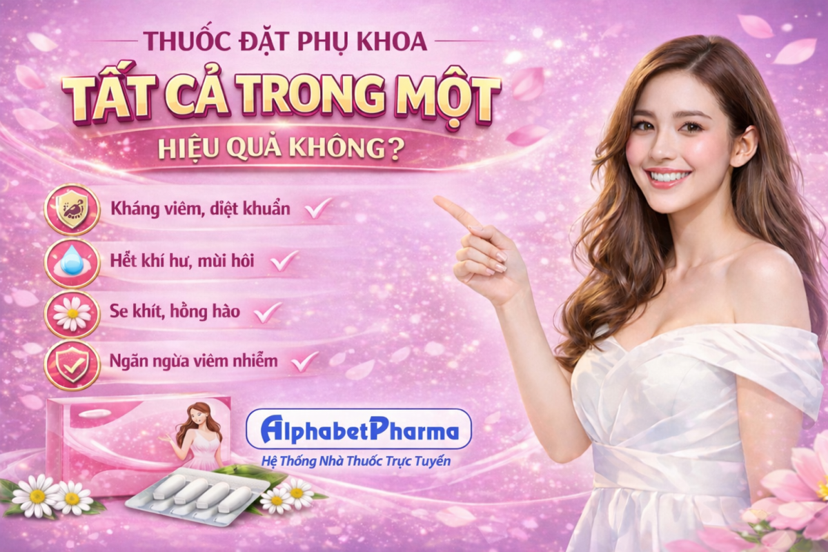 THUỐC ĐẶT PHỤ KHOA "TẤT CẢ TRONG MỘT" HIỆU QUẢ KHÔNG?